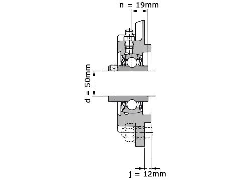 JTEKT - Koyo Lagerblok Rond UCFC210 J (50mm)
