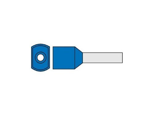 Adereindhuls geisoleerd twin 2,5x10 blauw