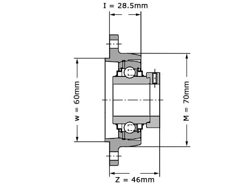 Foto van INA Lagerblok Ovaal RCJTZ25 XL (25mm) INA Lagerblok Ovaal RCJTZ25 XL (25mm)