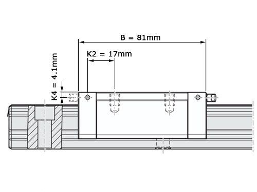 Foto van Bosch Rexroth Kogelwagen Koolstofstaal KWC-025-SNN-C1-N-2 Zonder Kogelketting Bosch Rexroth Kogelwagen Koolstofstaal KWC-025-SNN-C1-N-2 Zonder Kogelketting