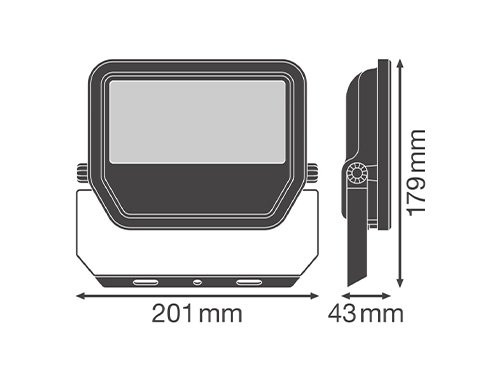 Foto van LED Bouwlamp 41W 4000K zwart LED Bouwlamp 41W 4000K zwart