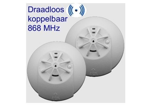 Foto van Optische mini hittemelder 230V draadloos koppelbaar Optische mini hittemelder 230V draadloos koppelbaar