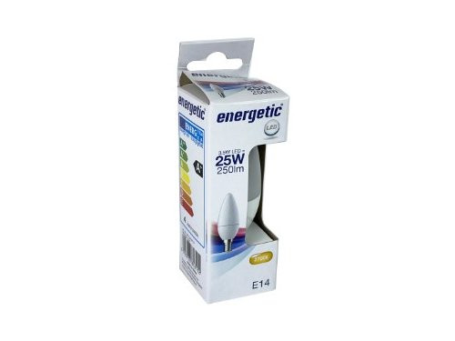Energetic LED kaars E14 2,9-25W 2700K mat