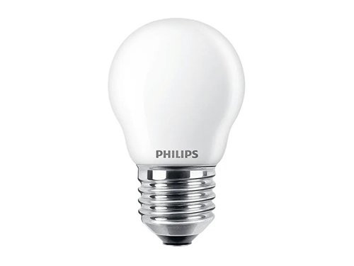 Foto van Philips LED kogel E27 3,4-40W 2700K filament mat dimbaar Philips LED kogel E27 3,4-40W 2700K filament mat dimbaar