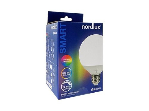 Foto van Nordlux LED Globe G95 E27 8,5-75W mat SMART dimbaar Nordlux LED Globe G95 E27 8,5-75W mat SMART dimbaar