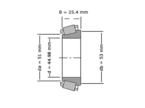 Timken Kegellager 25584 (44.98x0x25.4mm)