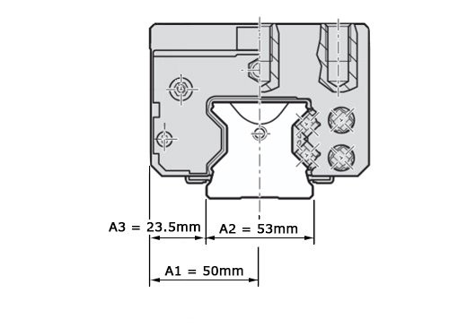 Bosch Rexroth Rollenwagen Koolstofstaal RWD-055-SNH-C3-P-2