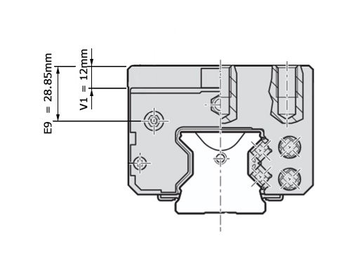 Bosch Rexroth Rollenwagen Koolstofstaal RWD-055-SNH-C3-P-2