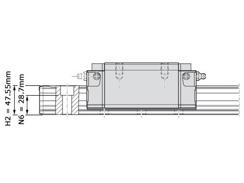 Bosch Rexroth Rollenwagen Koolstofstaal RWD-055-SNH-C3-P-2