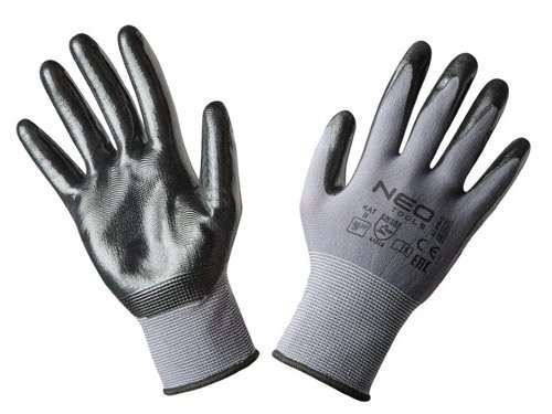 Werkhandschoen nylon met nitril coating M9