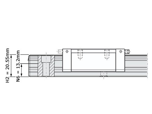 Foto van Bosch Rexroth Kogelwagen Koolstofstaal KWC-020-SNN-C1-N-2 Zonder Kogelketting Bosch Rexroth Kogelwagen Koolstofstaal KWC-020-SNN-C1-N-2 Zonder Kogelketting