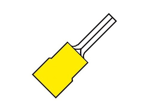 Foto van Kabelschoen pen geel Kabelschoen pen geel