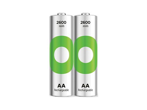 GP NiMH oplaadbare batterij AA 2600mA blister(2)