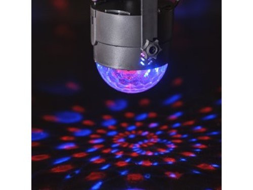 LED Partybol disco 4W 7 functies +ab zwart