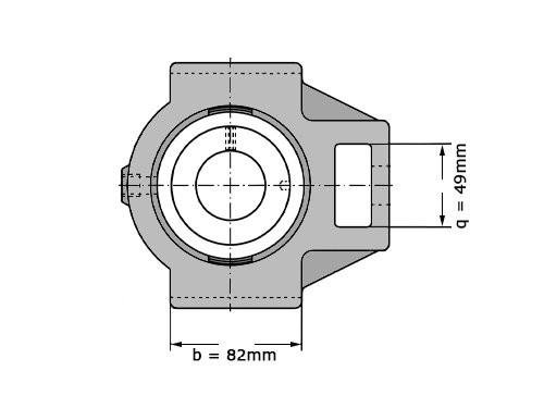 Foto van INA Lagerblok Span TTUE45 (45mm) INA Lagerblok Span TTUE45 (45mm)