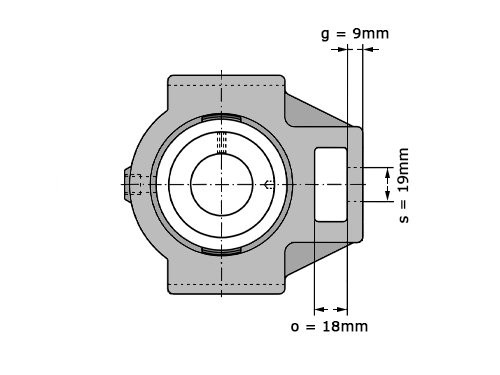 Foto van INA Lagerblok Span PTUEY20 (20mm) INA Lagerblok Span PTUEY20 (20mm)
