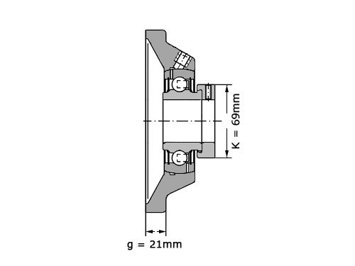 Foto van INA Lagerblok Vierkant PCJ50 TV FA125.5 (50mm) INA Lagerblok Vierkant PCJ50 TV FA125.5 (50mm)