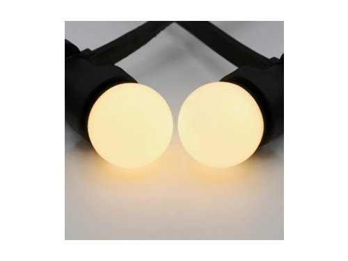 Foto van LED kogellamp E27 melkwit warm wit 1W LED kogellamp E27 melkwit warm wit 1W