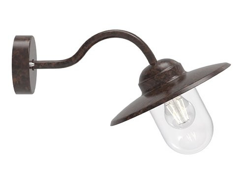 Foto van Wandlamp Luxembourg E27 roest IP54 Wandlamp Luxembourg E27 roest IP54