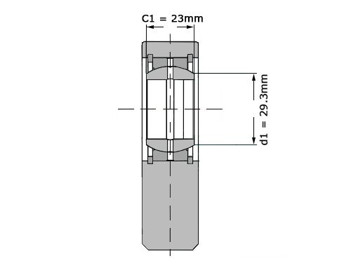 IBB Stangkop GF25 DO OL (25x55x23mm)
