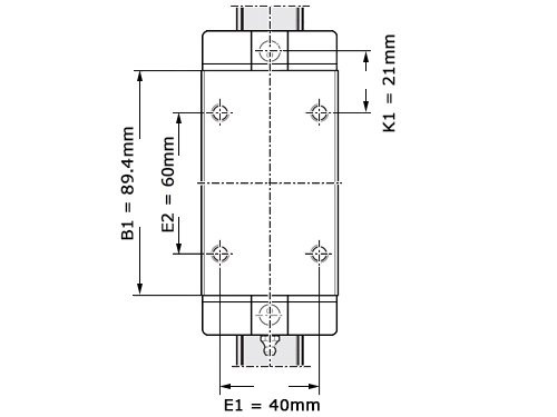 Bosch Rexroth Kogelwagen Koolstofstaal KWD-030-SLH-C2-H-1 Met Kogelketting