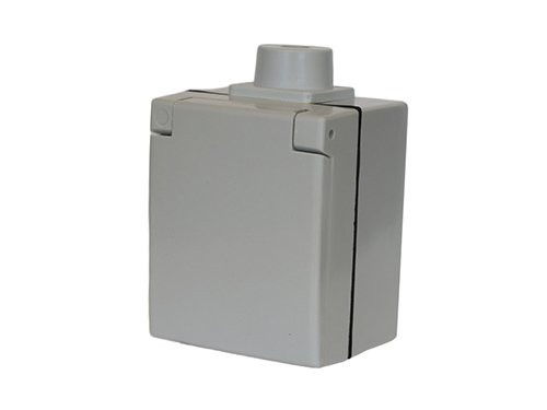 Perilex opbouw stopcontact 16A SWD grijs ABL