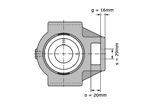 Foto van INA Lagerblok Span PTUE50 (50mm) INA Lagerblok Span PTUE50 (50mm)