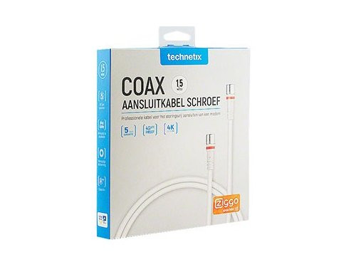 Coax modem kabel F-connector 1.5m