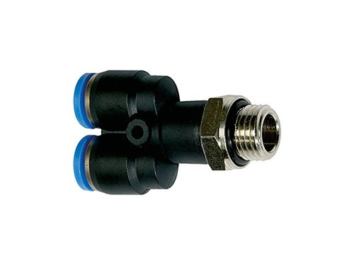 Foto van PERSLUCHT Y-STUK 8X6 MM X 1/4" UITW KUNSTSTOF KLEM PERSLUCHT Y-STUK 8X6 MM X 1/4" UITW KUNSTSTOF KLEM
