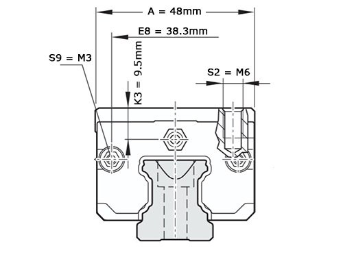 Foto van Bosch Rexroth Kogelwagen Koolstofstaal KWD-025-SLH-C1-H-1 Zonder Kogelketting Bosch Rexroth Kogelwagen Koolstofstaal KWD-025-SLH-C1-H-1 Zonder Kogelketting