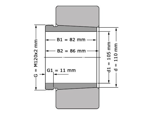 SKF Drukbus AHX3222 G (105x120x86mm)