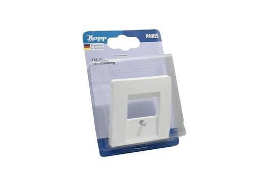 Foto van Verpakt Kopp Paris arctic wit afdekplaat USB Verpakt Kopp Paris arctic wit afdekplaat USB