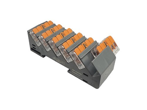 Foto van Din-railhouder APW voor lasklemmen 6x 5v Din-railhouder APW voor lasklemmen 6x 5v