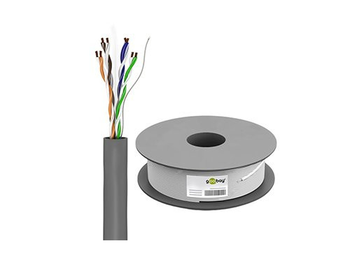 UTP CAT6 100m grijs soepel CU