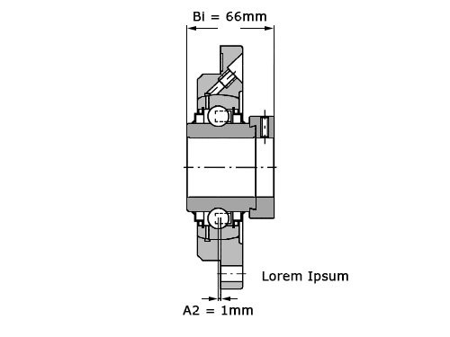 INA Lagerblok Rond RME70 (70mm)