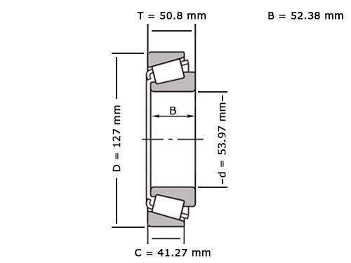 NTN Kegellager 4T-6280/6220 (53.98x127x50.8mm)