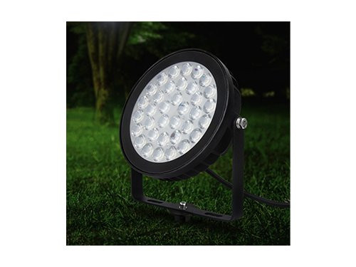 Foto van RGB-CCT LED tuinspot IP65 25W rond zwart RGB-CCT LED tuinspot IP65 25W rond zwart