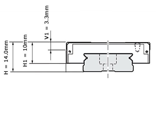 Bosch Rexroth Miniatuurwagen Resist NRII MWA-012-BNS-C0-H-3