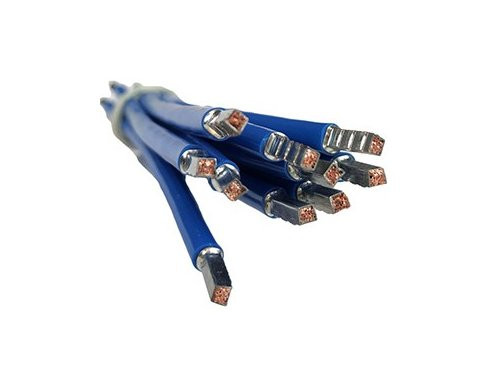 Draad 6qmm soepel 18,5cm blauw