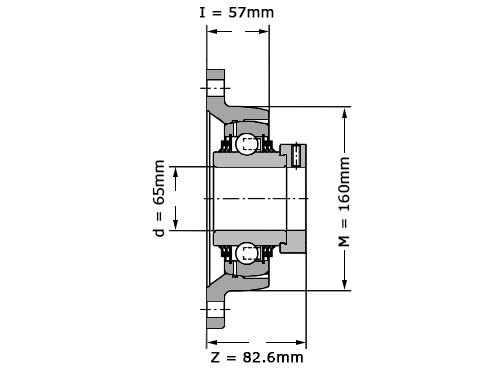 Foto van INA Lagerblok Ovaal TCJT65 214 (65mm) INA Lagerblok Ovaal TCJT65 214 (65mm)