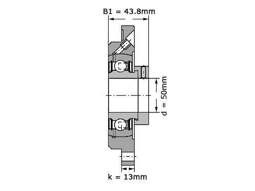 Foto van INA Lagerblok Rond PME50 N (50mm) INA Lagerblok Rond PME50 N (50mm)