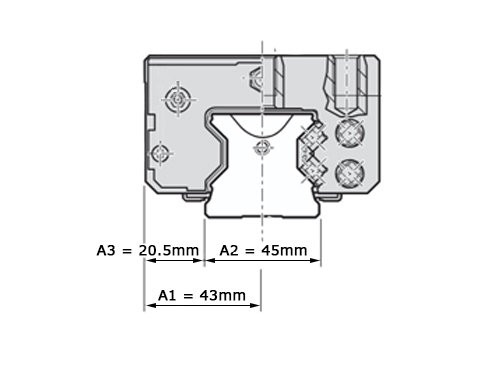Foto van Bosch Rexroth Rollenwagen Koolstofstaal RWD-045-SNS-C3-S-2 Bosch Rexroth Rollenwagen Koolstofstaal RWD-045-SNS-C3-S-2