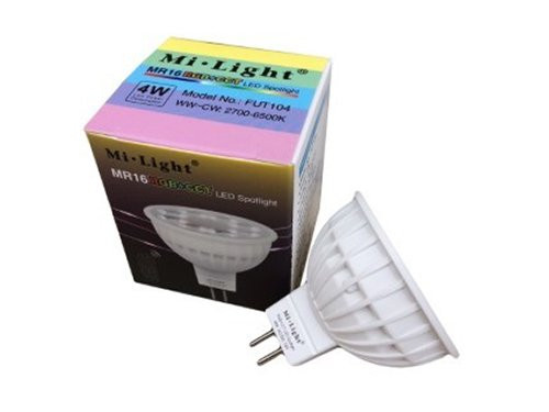 Foto van RGB-CCT LED MR16 4W RF 2.4G GU5.3 12V RGB-CCT LED MR16 4W RF 2.4G GU5.3 12V