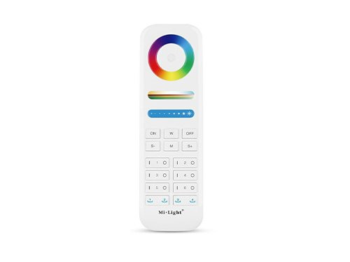 Foto van RGB-CCT afstandsbediening 2.4G 8-zones wit RGB-CCT afstandsbediening 2.4G 8-zones wit