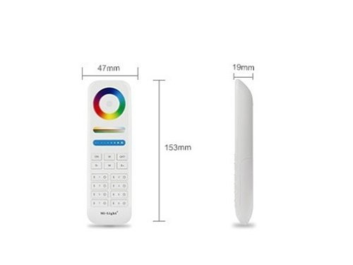 Foto van RGB-CCT afstandsbediening 2.4G 8-zones wit RGB-CCT afstandsbediening 2.4G 8-zones wit