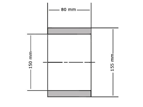 Foto van INA Glijlager EGB15080 E40 (150x155x80mm) INA Glijlager EGB15080 E40 (150x155x80mm)