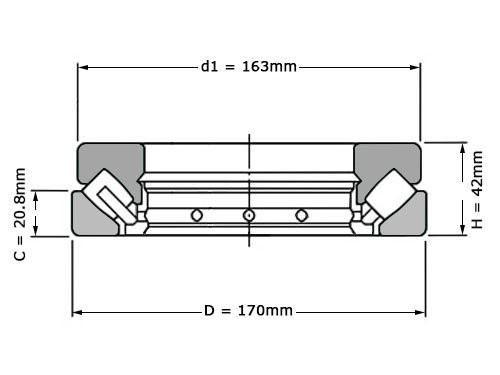 Foto van Nachi Tontaatslager 29320 E (100x170x42mm) Nachi Tontaatslager 29320 E (100x170x42mm)