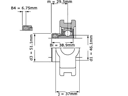 Foto van SKF Lagerblok Span TU35 FM (35mm) SKF Lagerblok Span TU35 FM (35mm)