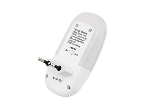 Foto van LED nachtlamp met schemerschakelaar en sensor 0,3W 1500K LED nachtlamp met schemerschakelaar en sensor 0,3W 1500K