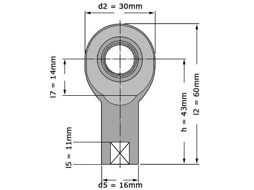 Foto van SKF Stangkop SI10 C (10x30x9mm) SKF Stangkop SI10 C (10x30x9mm)